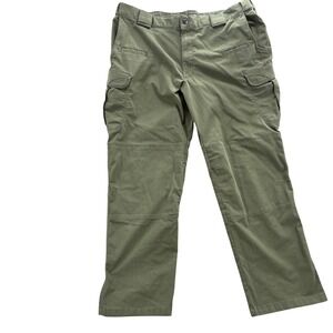 5.11 Tactical Mens Ripstop Cargo Pants Olive Green 40x30 Workwear Hiking 74273